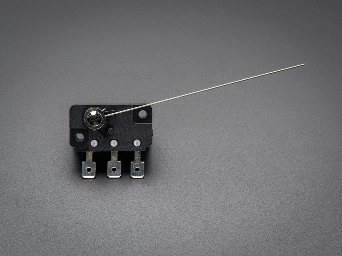 Micro Switch w/Wire - Three Terminals by The Pi Hut - The Pi Hut