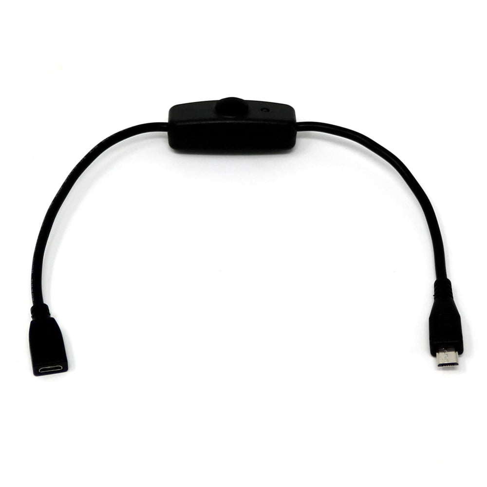 Micro-USB Cable with On/Off Switch by The Pi Hut - The Pi Hut