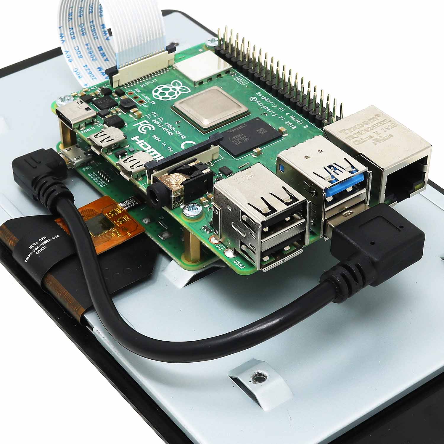 Micro-USB Power Cable for Official Raspberry Pi Display by The Pi Hut - The Pi Hut