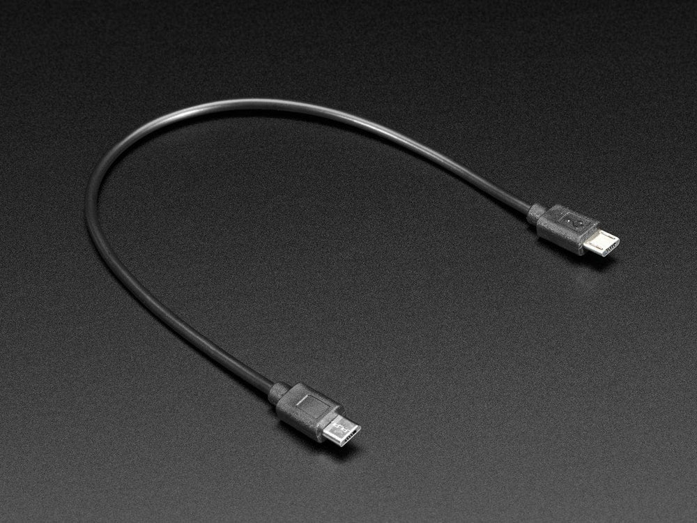 Micro USB to Micro USB OTG Cable - 10-12" / 25-30cm long by The Pi Hut - The Pi Hut