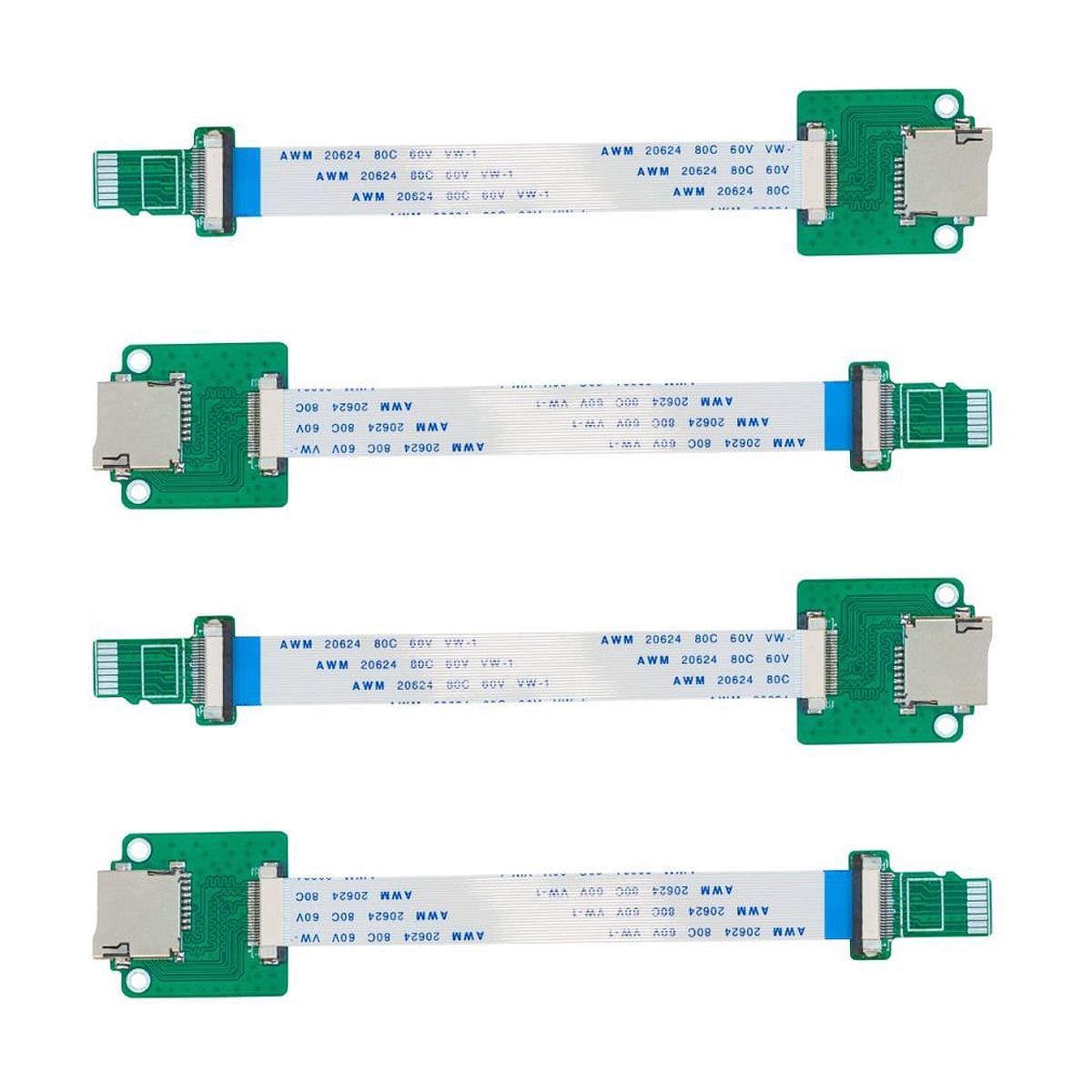 MicroSD Extender Set for Uctronics Cluster Cases (4 pieces) by Uctronics - The Pi Hut