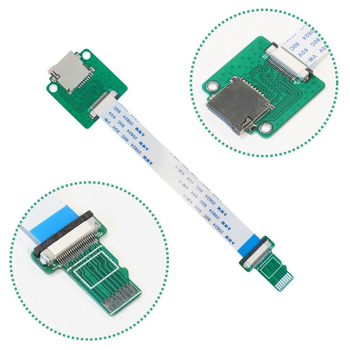 MicroSD Extender Set for Uctronics Cluster Cases (4 pieces) by Uctronics - The Pi Hut