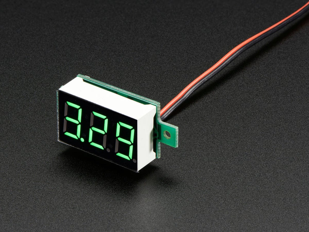 Mini 2-wire Volt Meter (3.2 - 30 VDC) by The Pi Hut - The Pi Hut