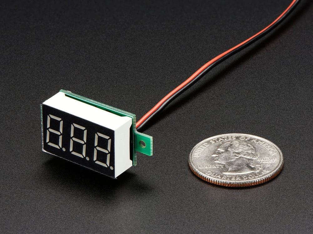 Mini 2-wire Volt Meter (3.2 - 30 VDC) by The Pi Hut - The Pi Hut