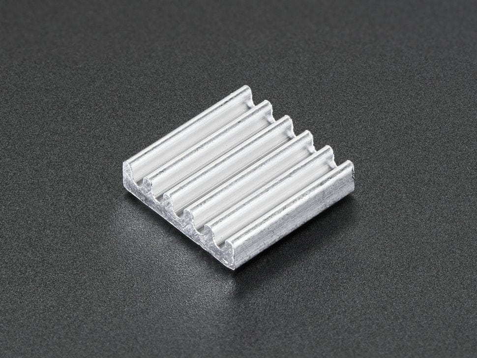 Mini Aluminum Heat Sink for Raspberry Pi - 13 x 13 x 3mm by The Pi Hut - The Pi Hut
