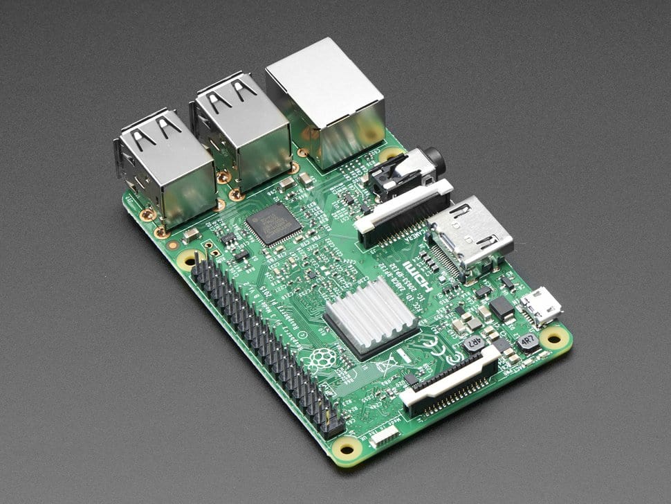 Mini Aluminum Heat Sink for Raspberry Pi - 13 x 13 x 3mm by The Pi Hut - The Pi Hut