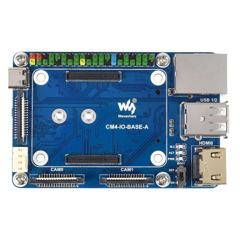 Mini Base Board (A) for Raspberry Pi Compute Module 4 by Waveshare - The Pi Hut