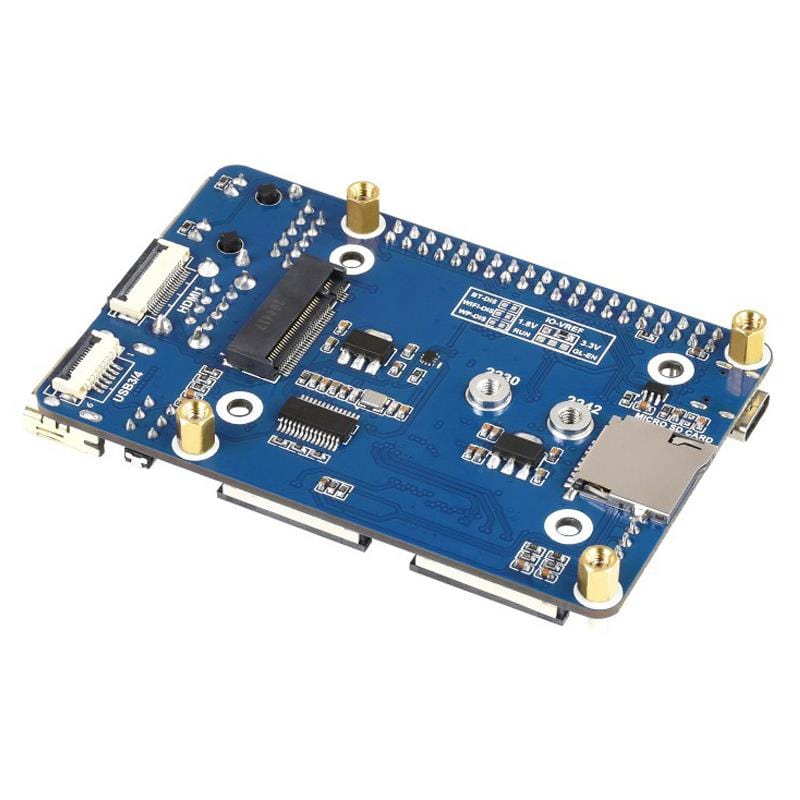 Mini Base Board (A) for Raspberry Pi Compute Module 4 by Waveshare - The Pi Hut