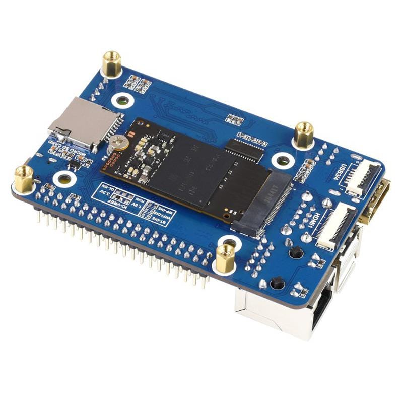 Mini Base Board (A) for Raspberry Pi Compute Module 4 by Waveshare - The Pi Hut