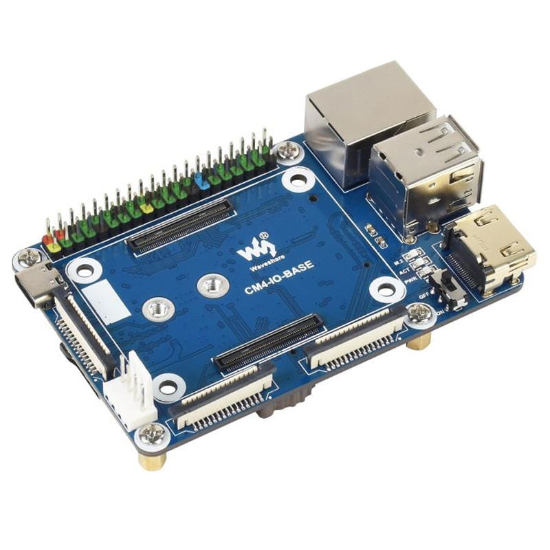 Mini Base Board (B) for Raspberry Pi Compute Module 4 (Rev 4) by Waveshare - The Pi Hut