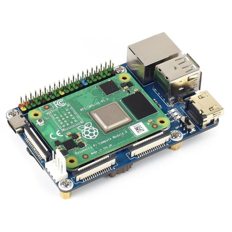Mini Base Board (B) for Raspberry Pi Compute Module 4 (Rev 4) by Waveshare - The Pi Hut
