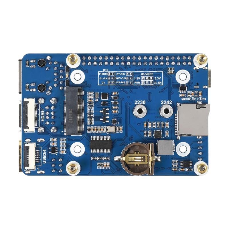 Mini Base Board (B) for Raspberry Pi Compute Module 4 (Rev 4) by Waveshare - The Pi Hut