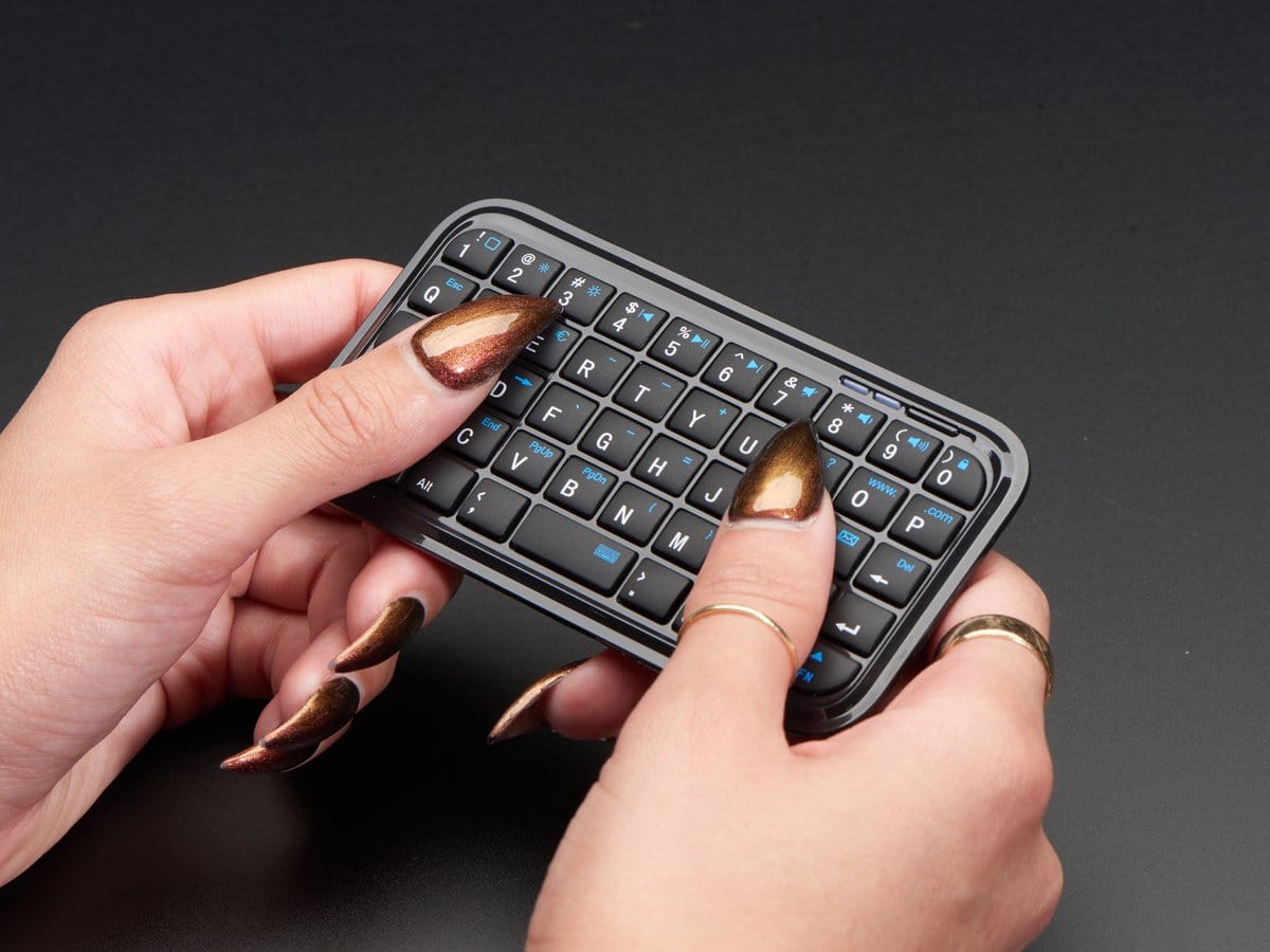 Mini Bluetooth Keyboard – Black by The Pi Hut - The Pi Hut