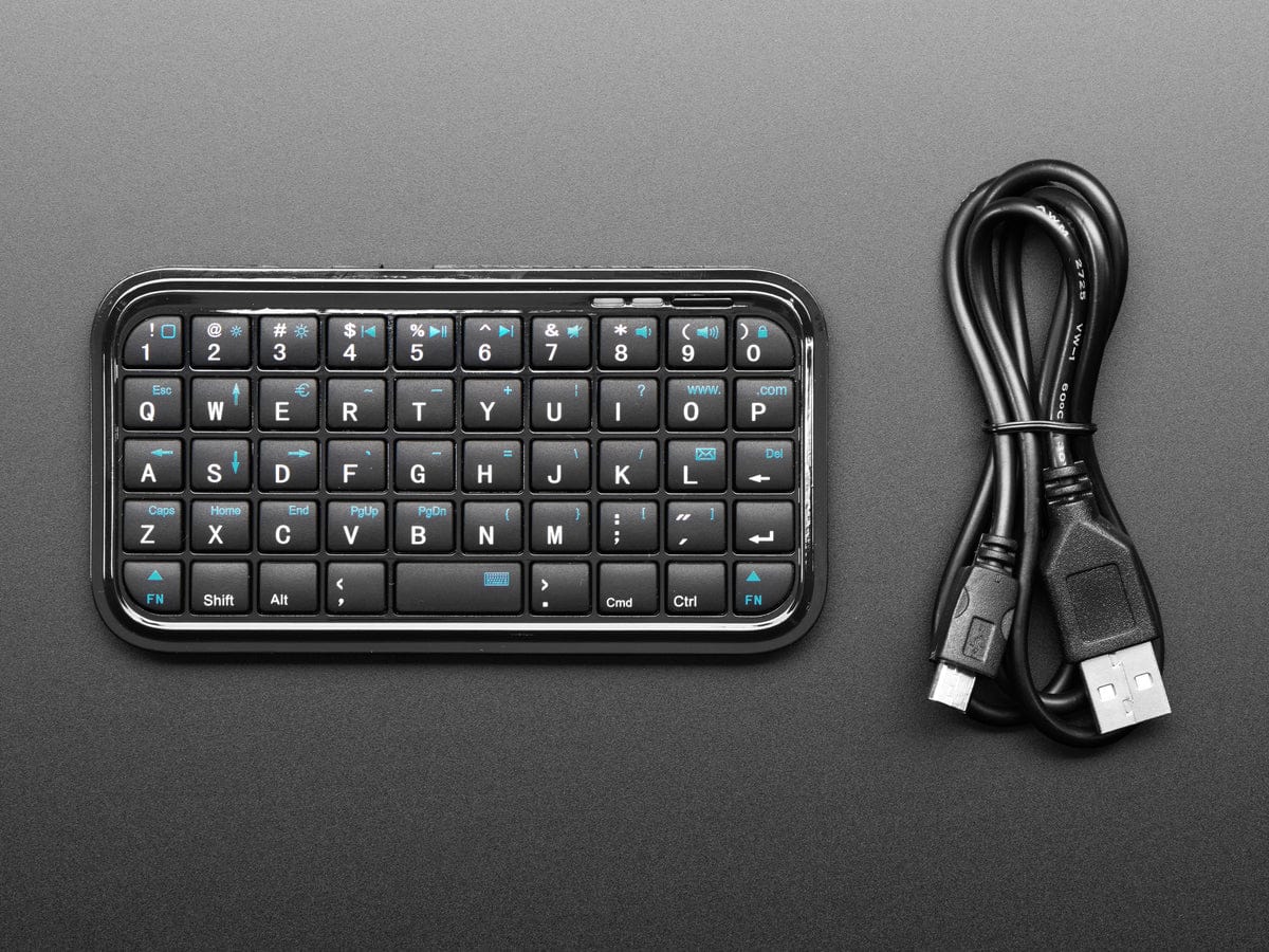 Mini Bluetooth Keyboard – Black by The Pi Hut - The Pi Hut