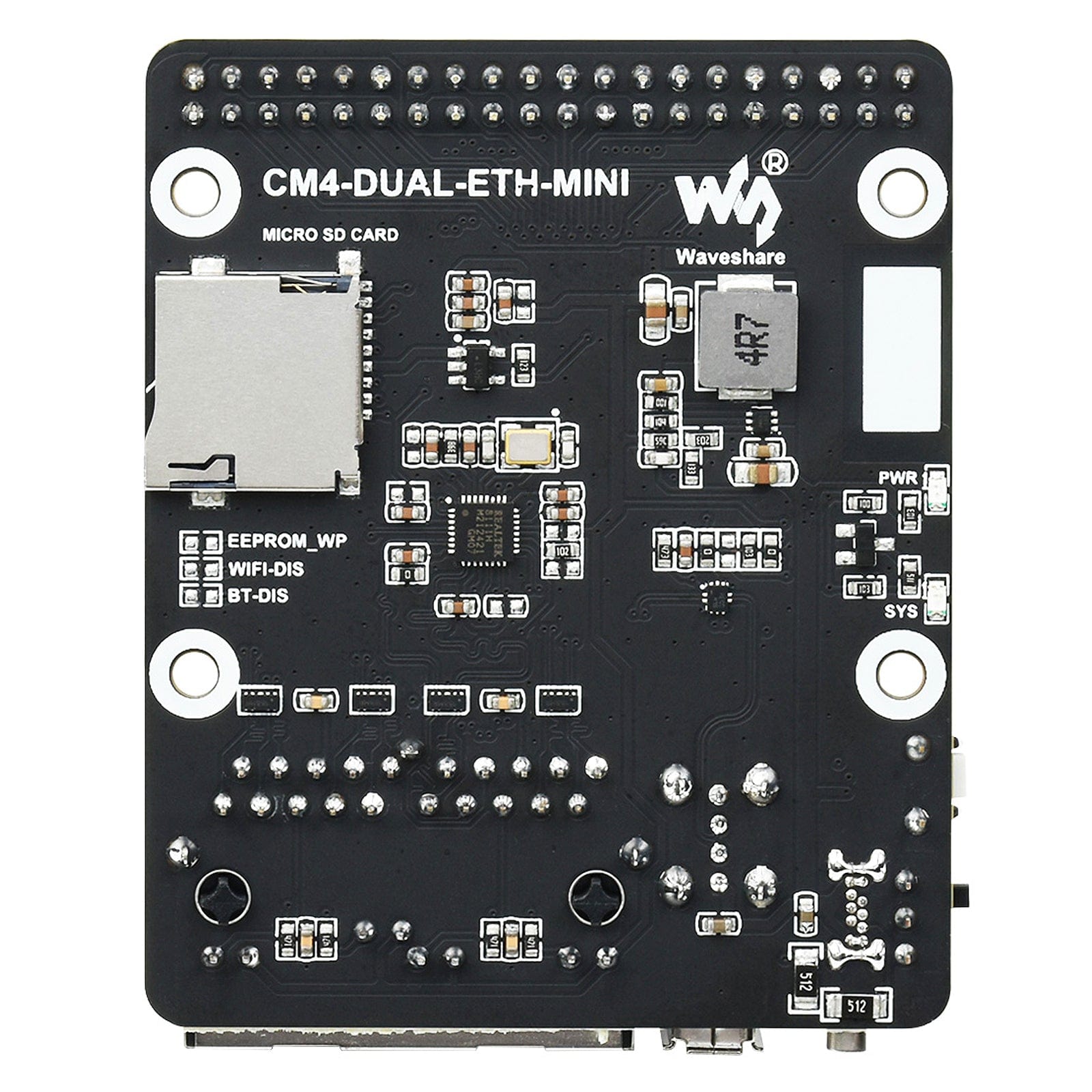 Mini Dual Gigabit Ethernet Base Board for Raspberry Pi CM4 by Waveshare - The Pi Hut