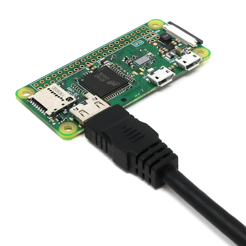 Mini HDMI to HDMI Cable for Raspberry Pi Zero - The Pi Hut