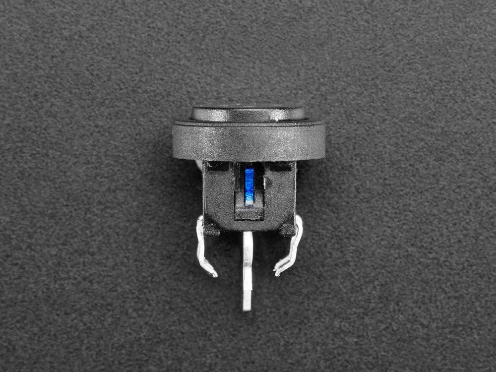 Mini Illuminated Momentary Pushbutton - Blue Power Symbol by The Pi Hut - The Pi Hut