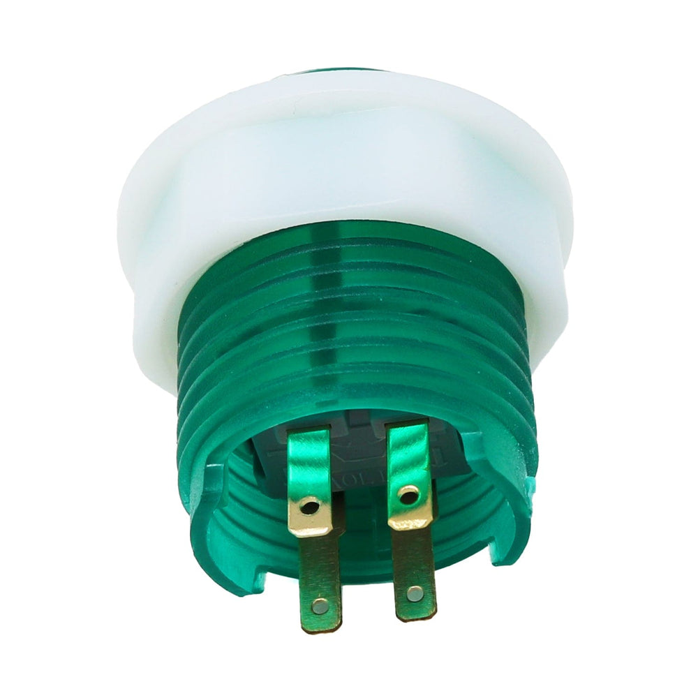 Mini LED Arcade Button - 24mm Translucent Green by The Pi Hut - The Pi Hut