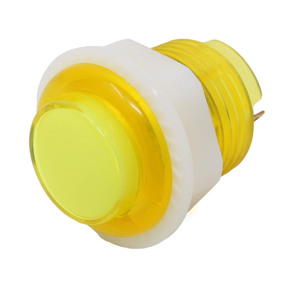 Mini LED Arcade Button - 24mm Translucent Yellow by The Pi Hut - The Pi Hut