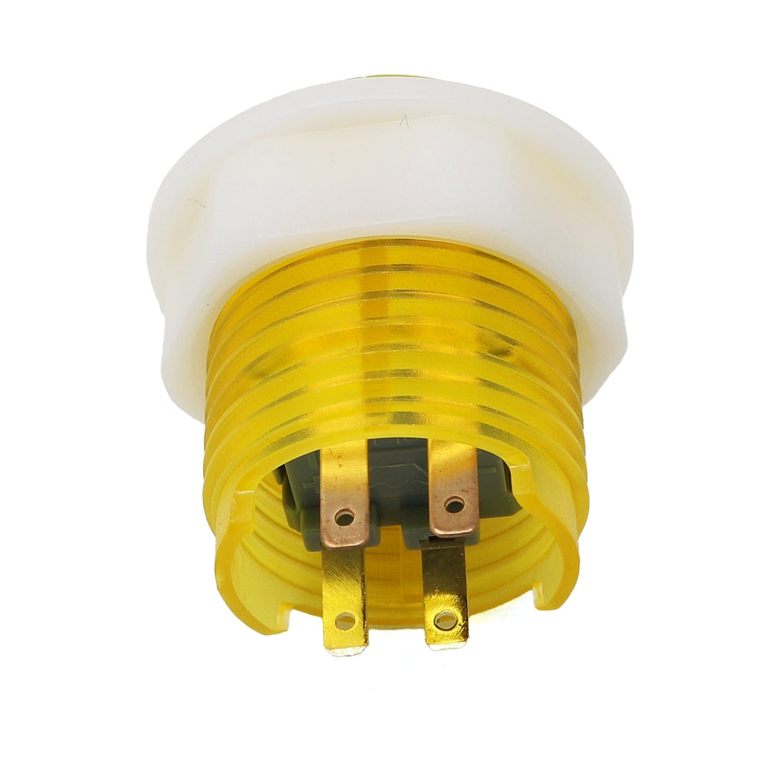 Mini LED Arcade Button - 24mm Translucent Yellow by The Pi Hut - The Pi Hut