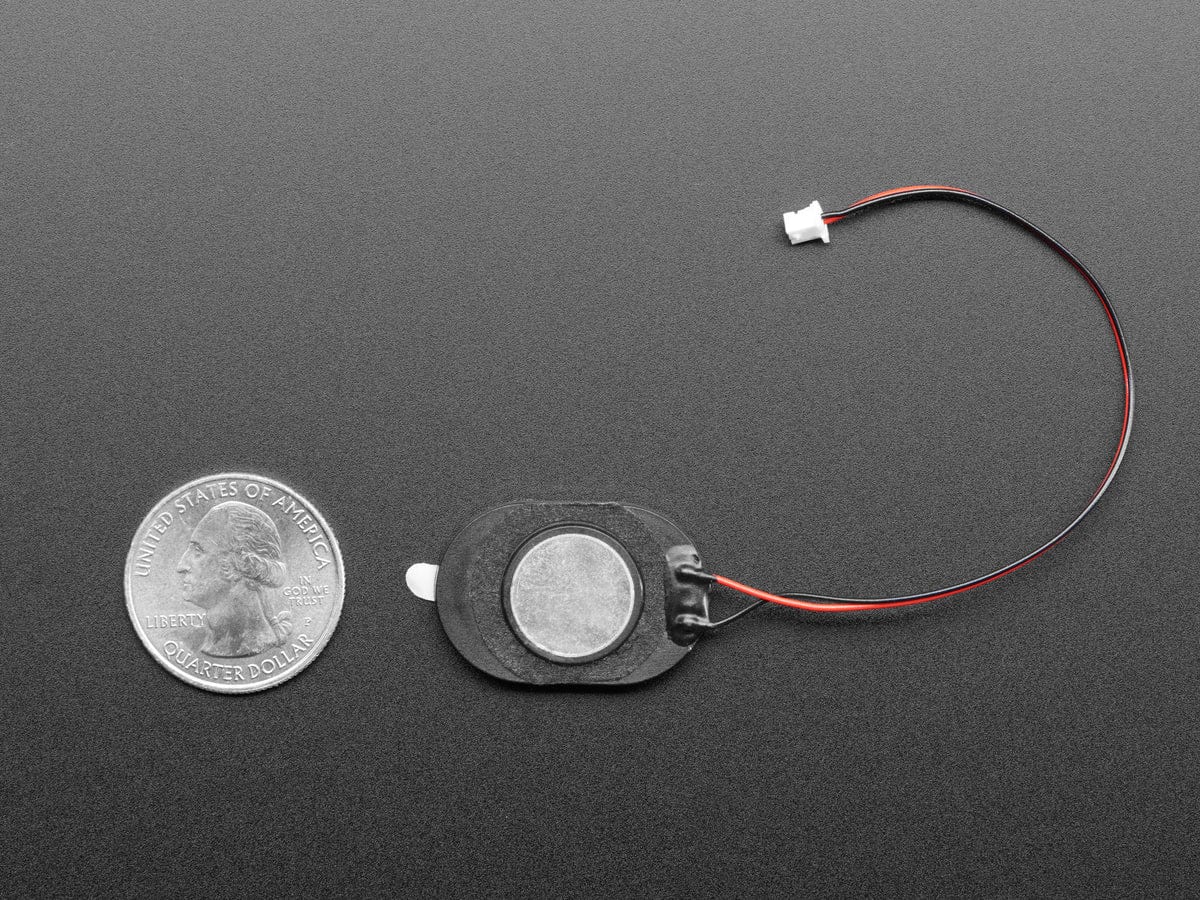 Mini Oval Speaker - 8 Ohm 1 Watt by The Pi Hut - The Pi Hut