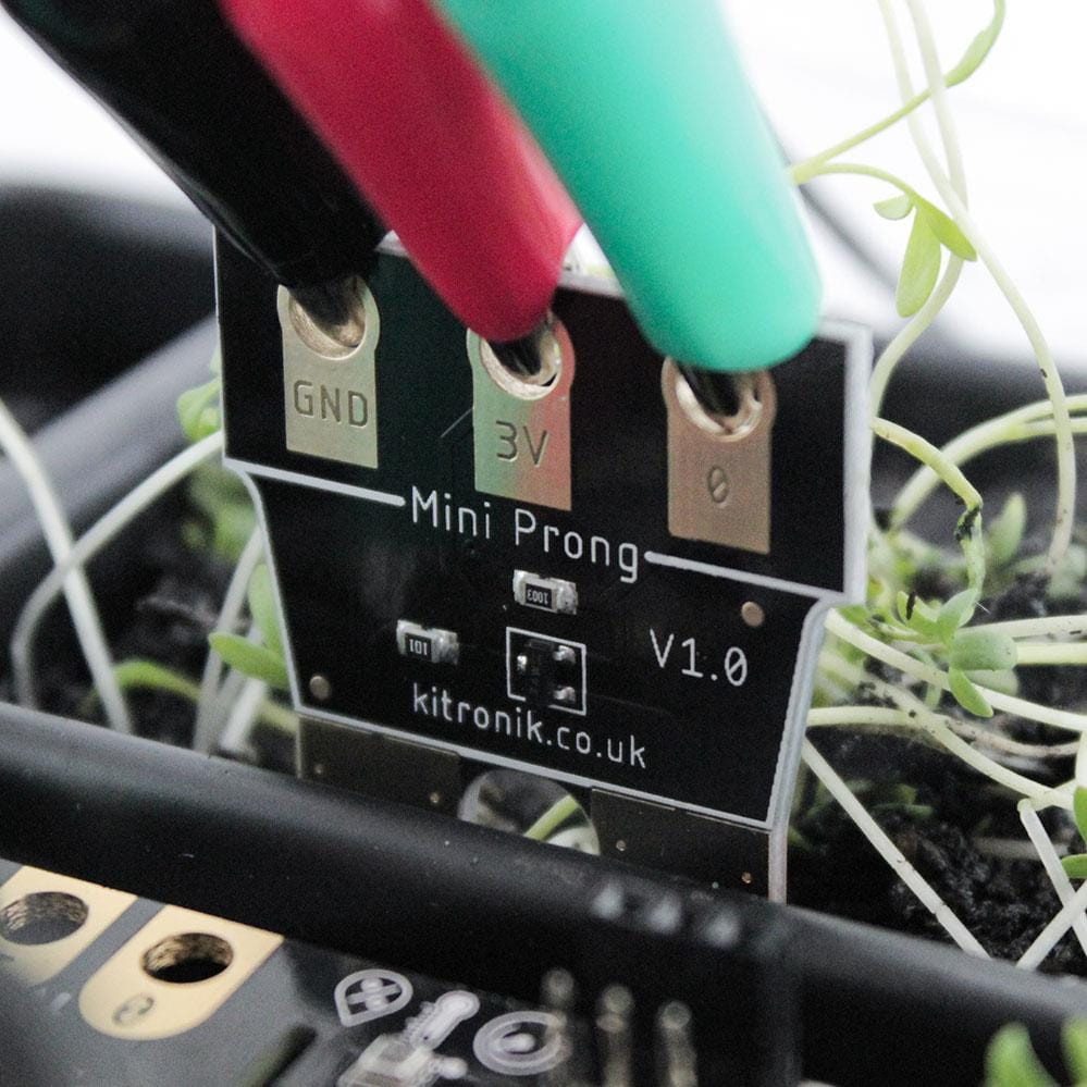 Mini Prong Soil Moisture Sensor for BBC micro:bit by Kitronik - The Pi Hut
