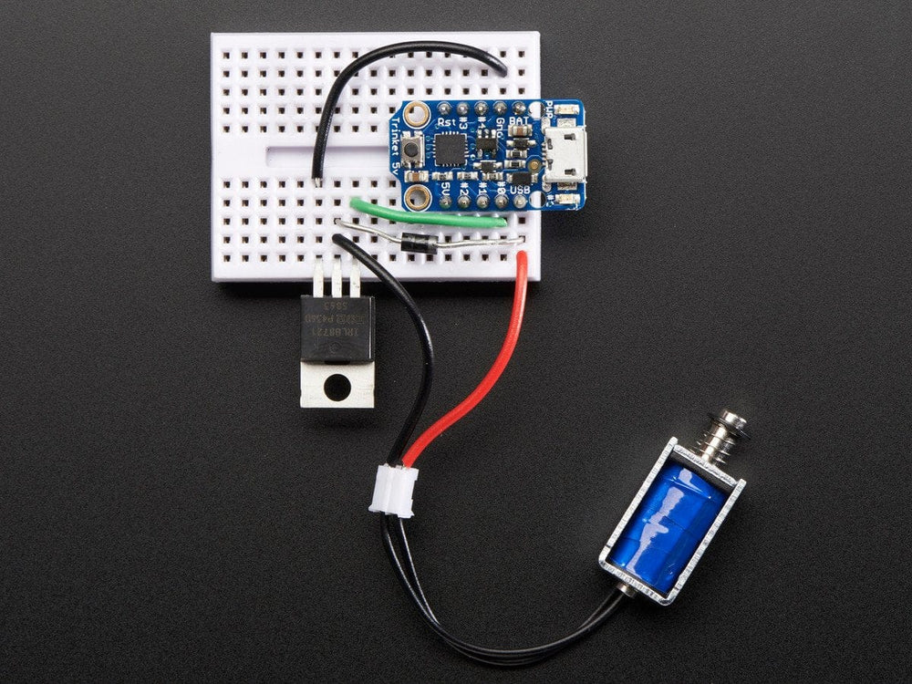 Mini Push-Pull Solenoid - 5V by The Pi Hut - The Pi Hut