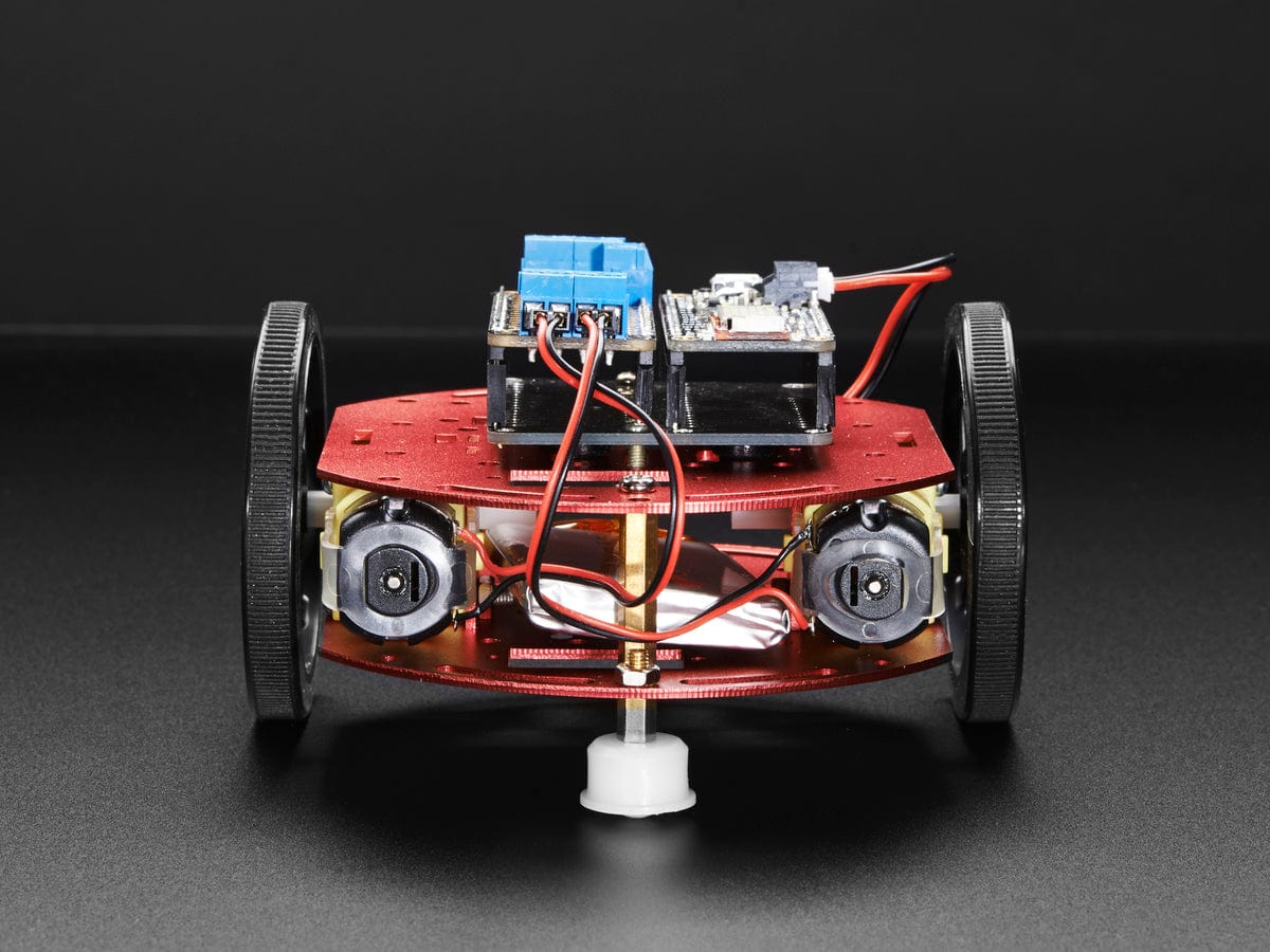 Mini Round Robot Chassis Kit - 2WD with DC Motors by Adafruit - The Pi Hut