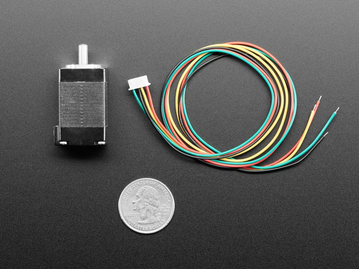 Mini Stepper Motor - 200 Steps - 20x30mm NEMA-8 Size by The Pi Hut - The Pi Hut