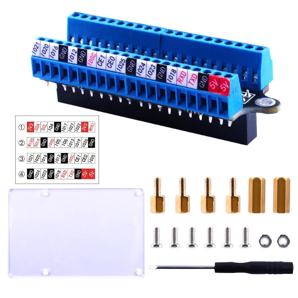 Mini Terminal Breakout Board for Raspberry Pi by 52Pi - The Pi Hut