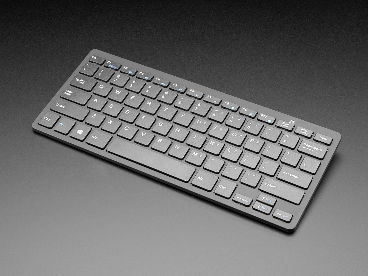Mini Wireless Keyboard - Black (with Batteries) by The Pi Hut - The Pi Hut