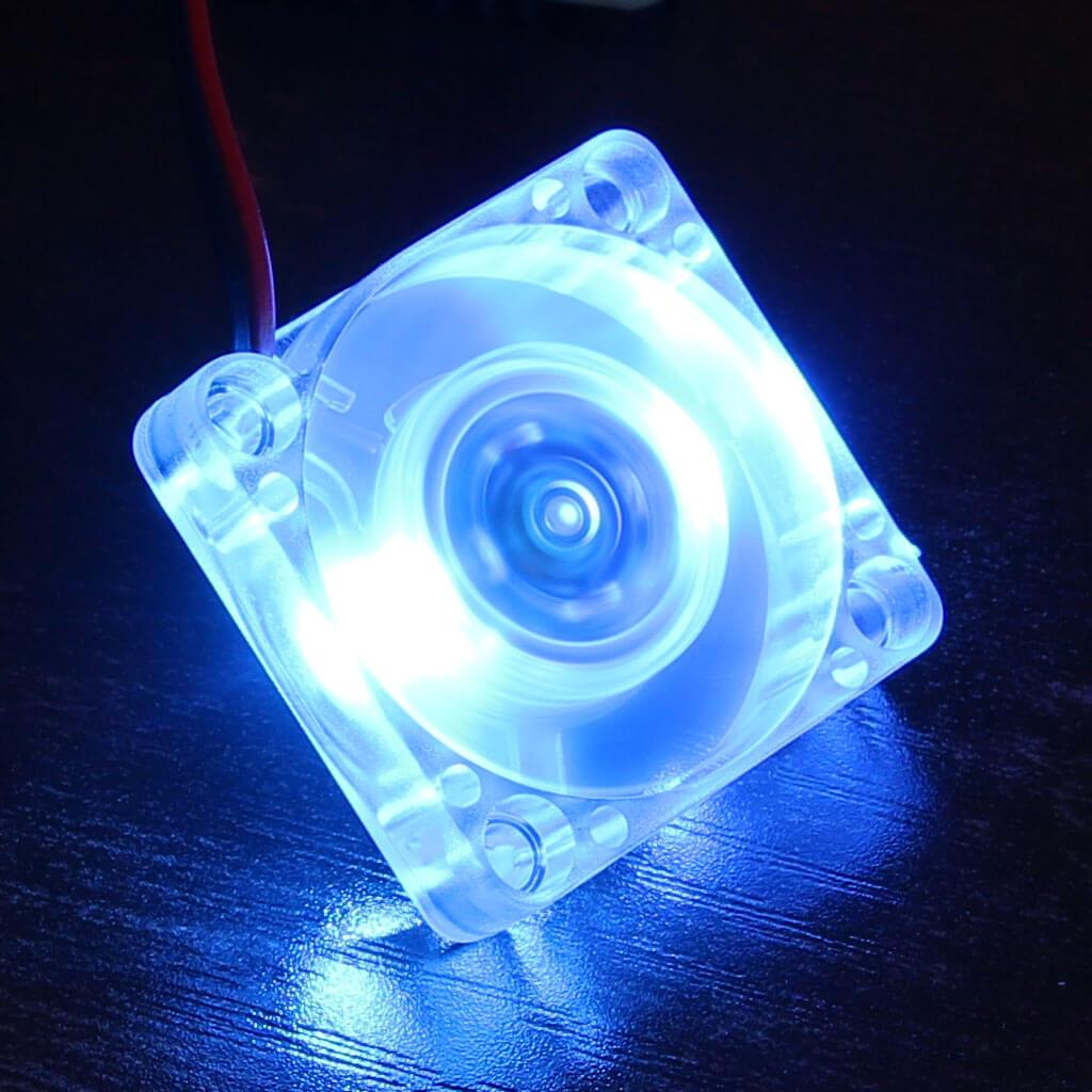 Miniature 5V LED Cooling Fan for Raspberry Pi (30mm) by The Pi Hut - The Pi Hut