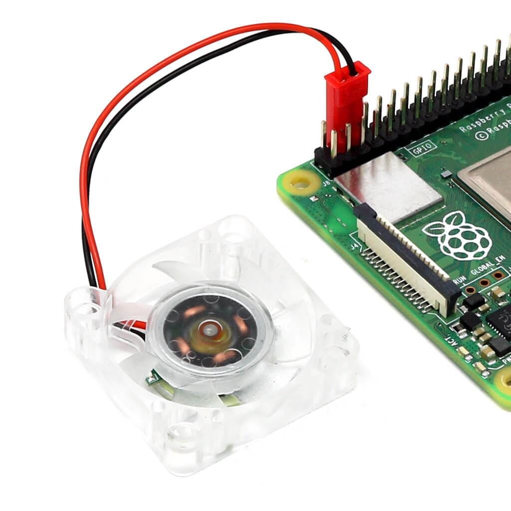Miniature 5V LED Cooling Fan for Raspberry Pi (30mm) by The Pi Hut - The Pi Hut