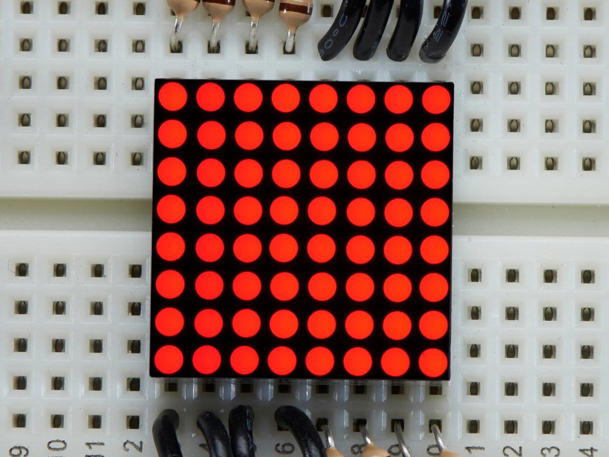 Miniature 8x8 Red LED Matrix by The Pi Hut - The Pi Hut