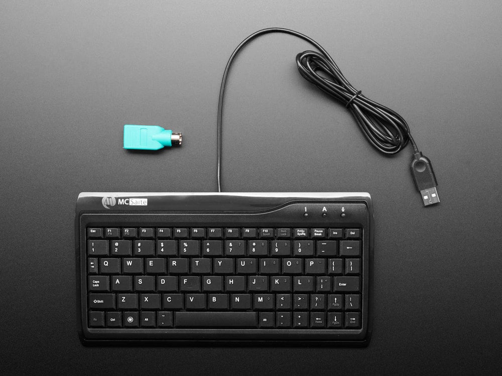 Miniature Keyboard- Microcontroller-Friendly PS/2 and USB by The Pi Hut - The Pi Hut