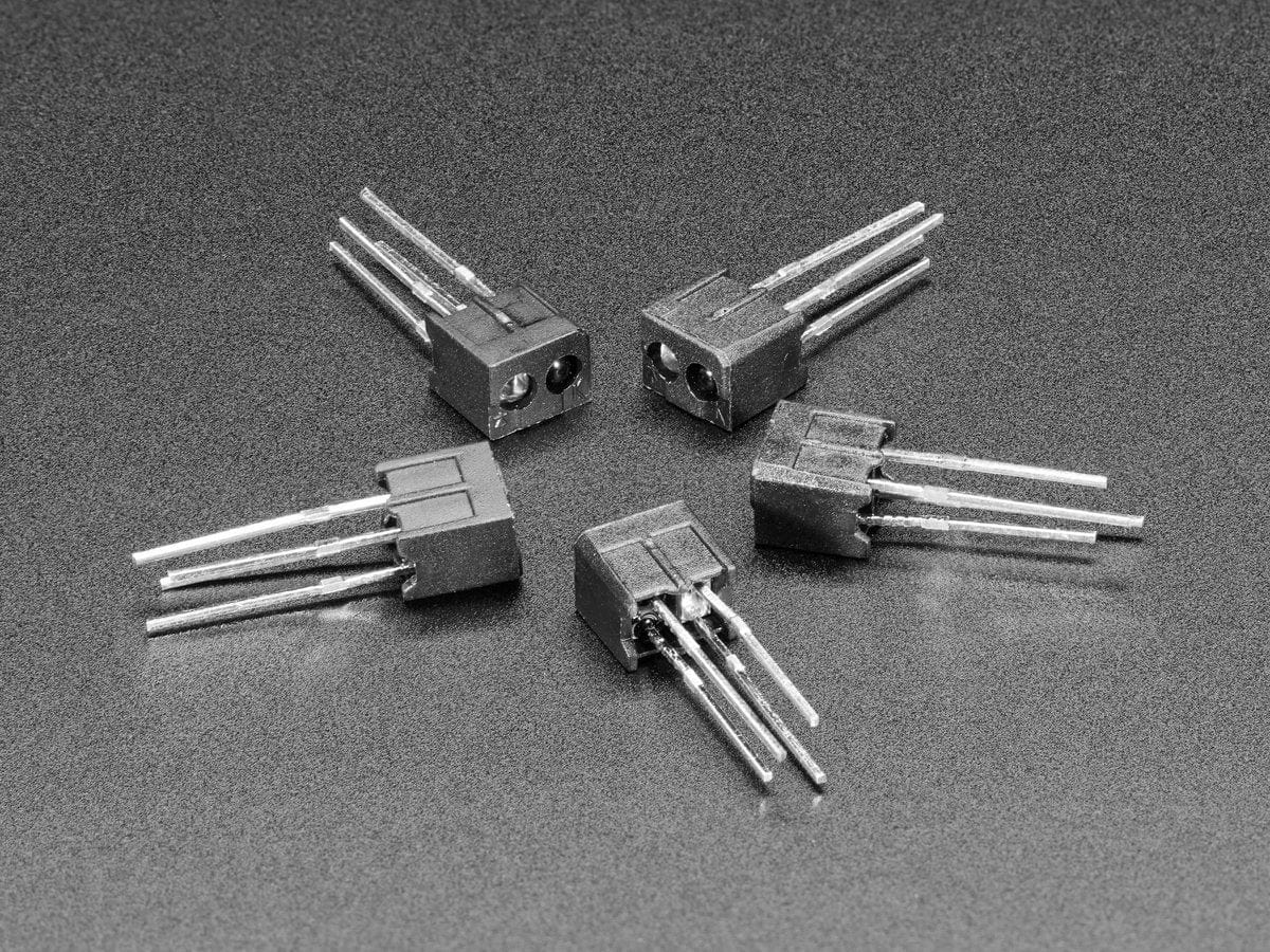 Miniature Reflective Infrared Optical Sensors - 5 Pack (ITR20001/T) by The Pi Hut - The Pi Hut