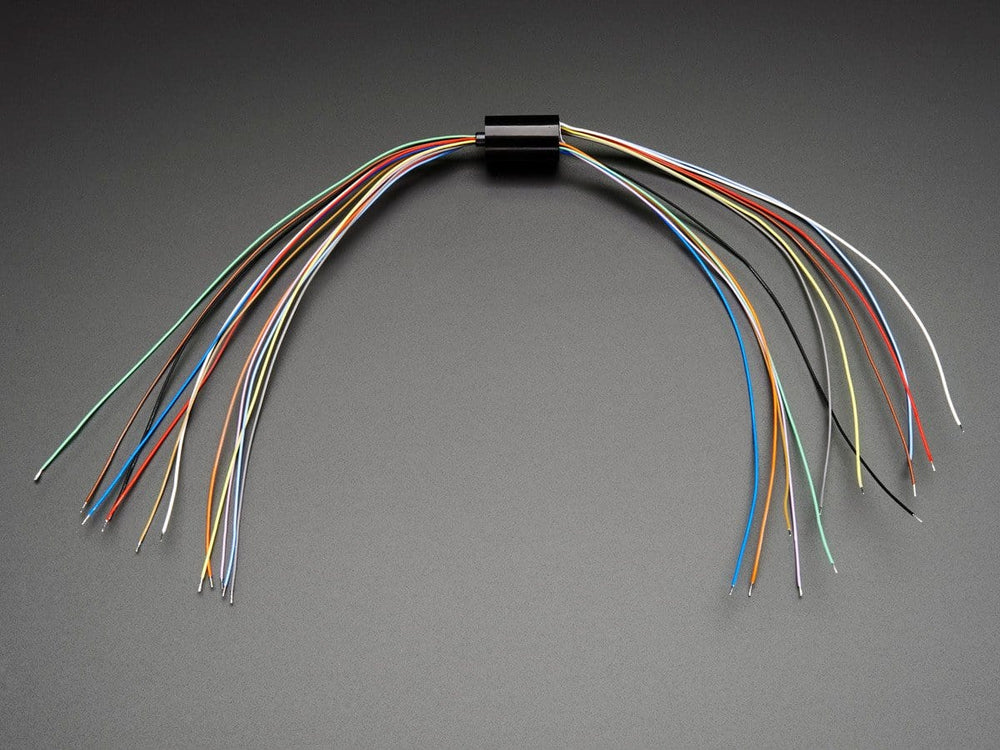 Miniature Slip Ring - 12mm diameter, 12 wires, max 240V @ 2A by The Pi Hut - The Pi Hut