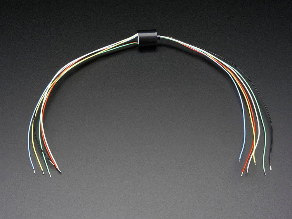 Miniature Slip Ring - 12mm diameter, 6 wires, max 240V @ 2A by The Pi Hut - The Pi Hut