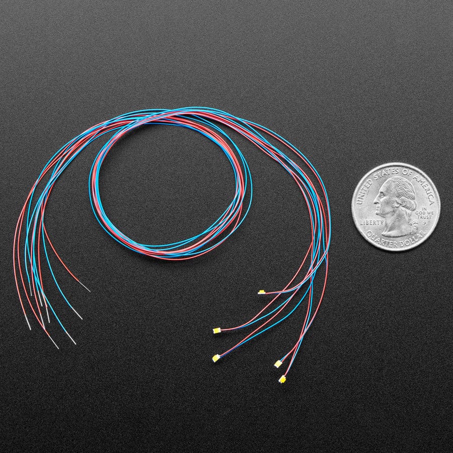 Miniature Wired Warm White LEDs - 0805 SMT (5 pack) by The Pi Hut - The Pi Hut