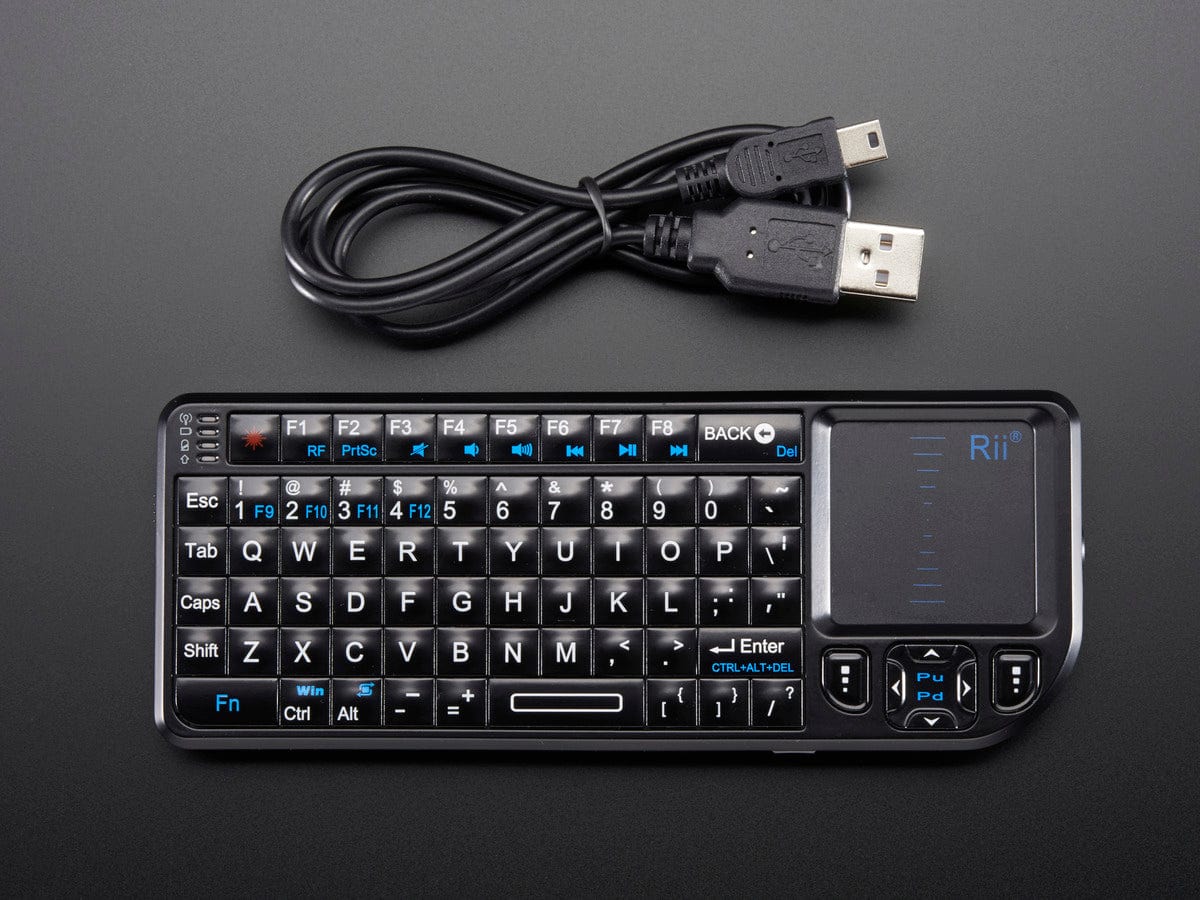 Miniature Wireless USB Keyboard with Touchpad by The Pi Hut - The Pi Hut