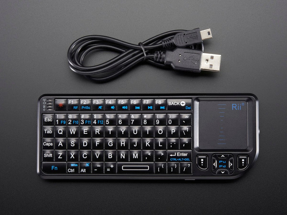 Miniature Wireless USB Keyboard with Touchpad by The Pi Hut - The Pi Hut