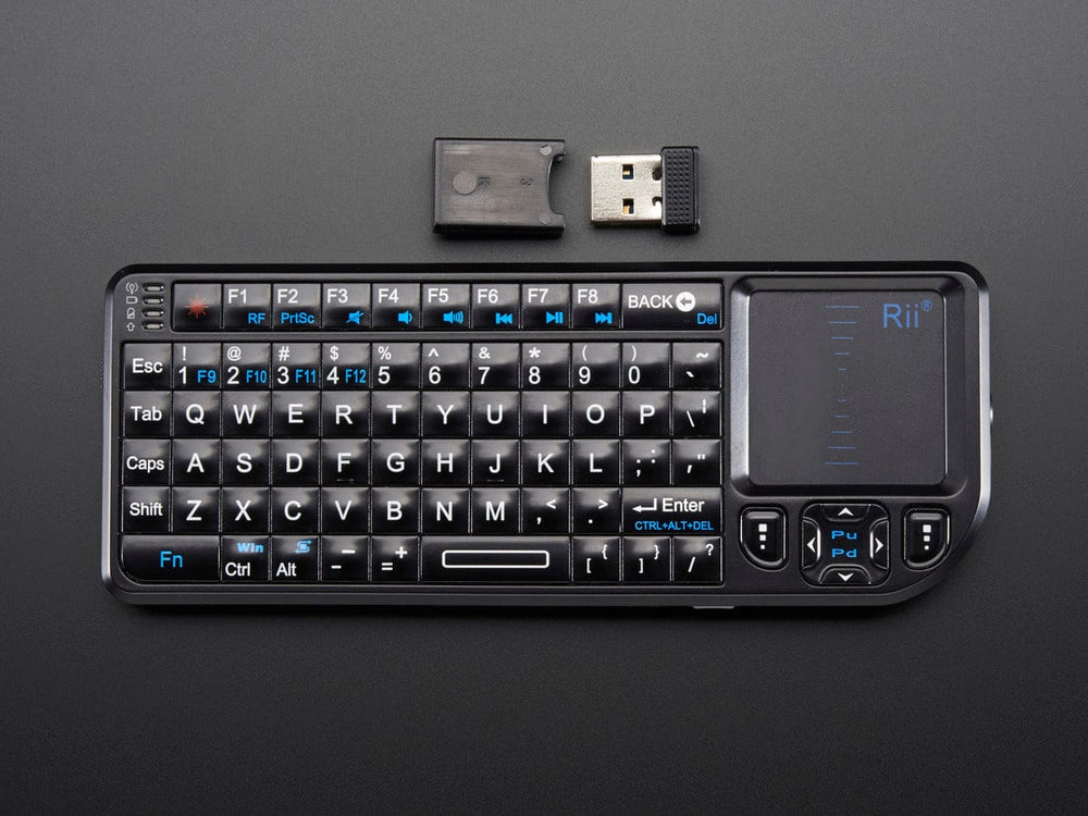 Miniature Wireless USB Keyboard with Touchpad by The Pi Hut - The Pi Hut
