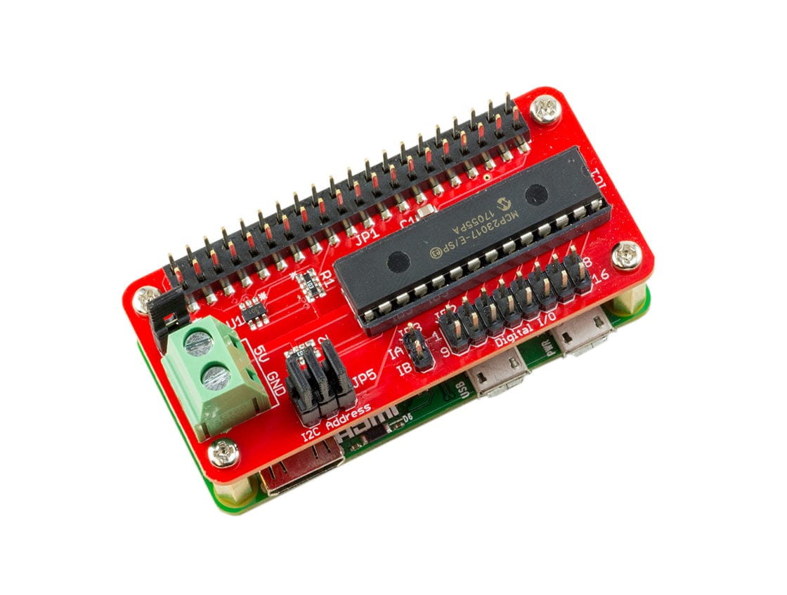 ModMyPi MCP23017 pHAT - 16 Channel I/O Expansion (Zero) by ModMyPi - The Pi Hut