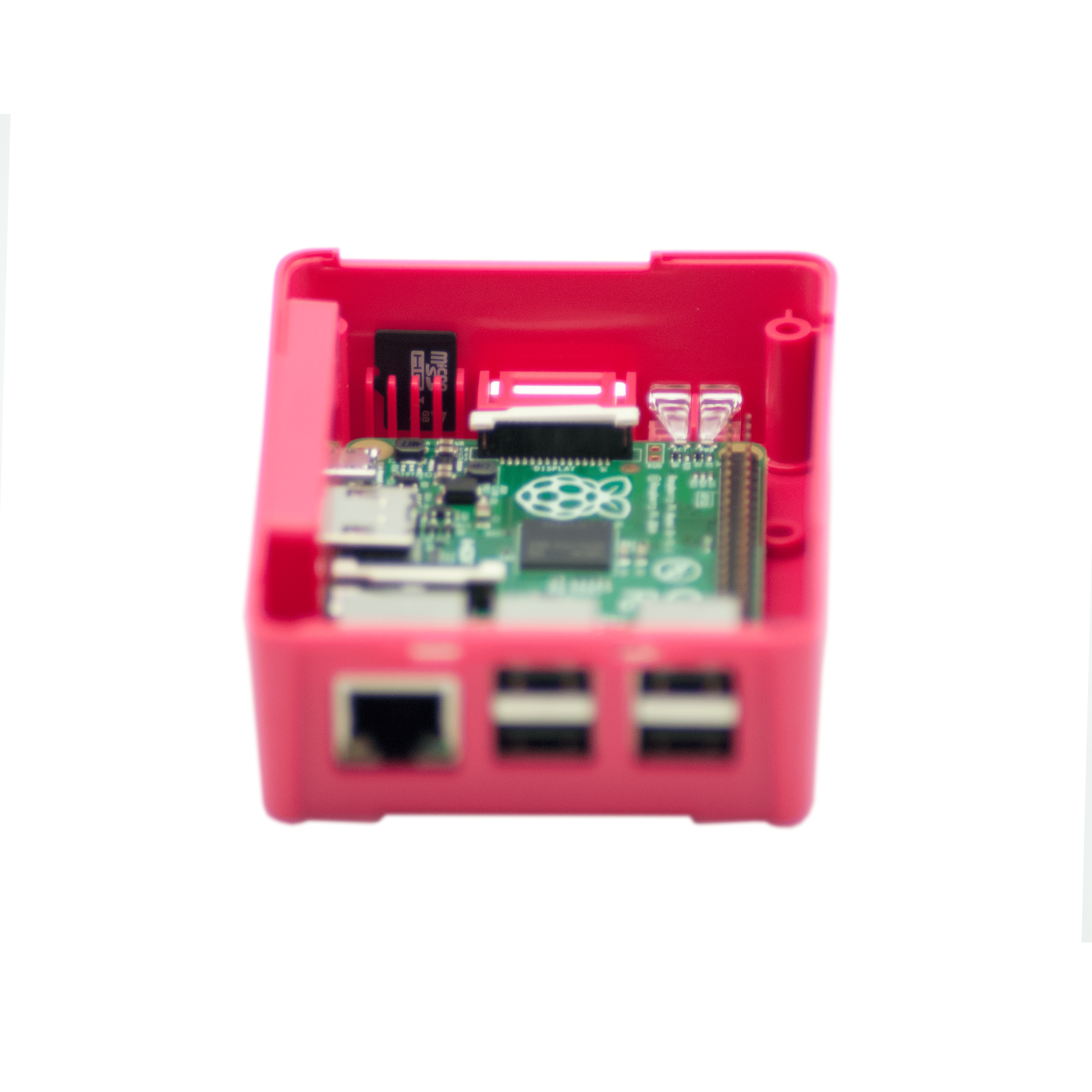 Modular Raspberry Pi 3 Case - Pink by The Pi Hut - The Pi Hut