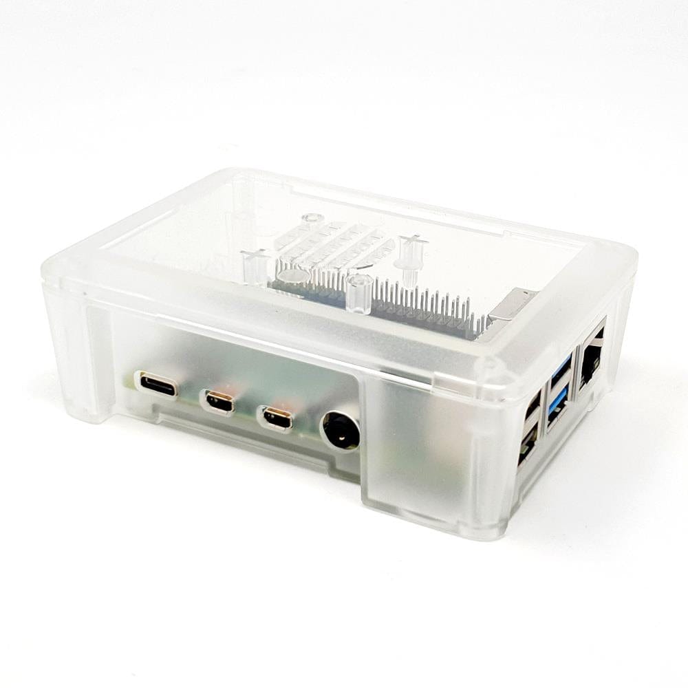 Modular Raspberry Pi 4 Case - Clear by The Pi Hut - The Pi Hut