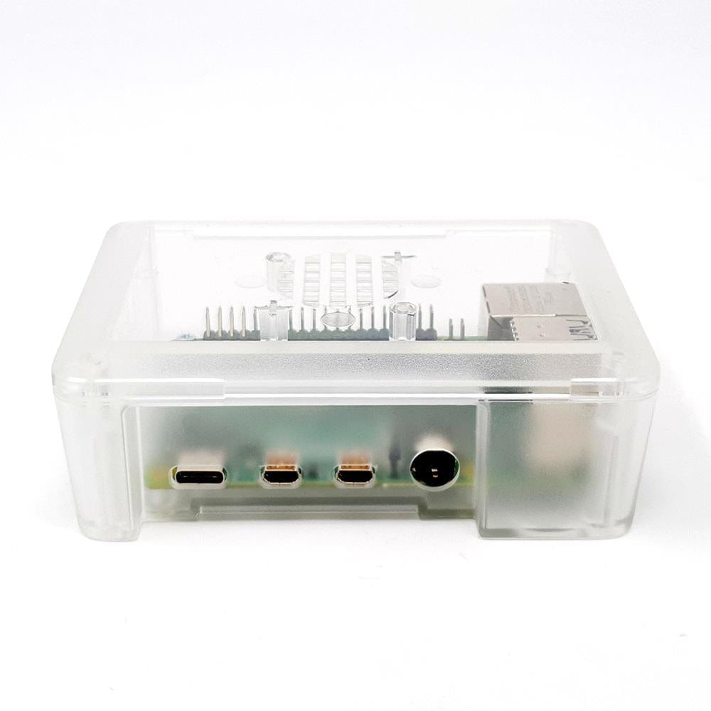 Modular Raspberry Pi 4 Case - Clear by The Pi Hut - The Pi Hut
