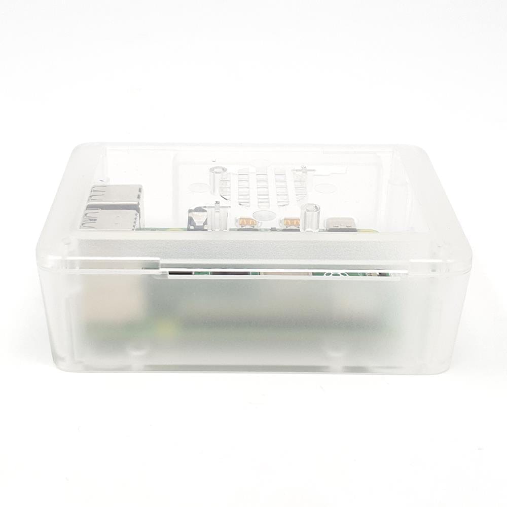 Modular Raspberry Pi 4 Case - Clear by The Pi Hut - The Pi Hut