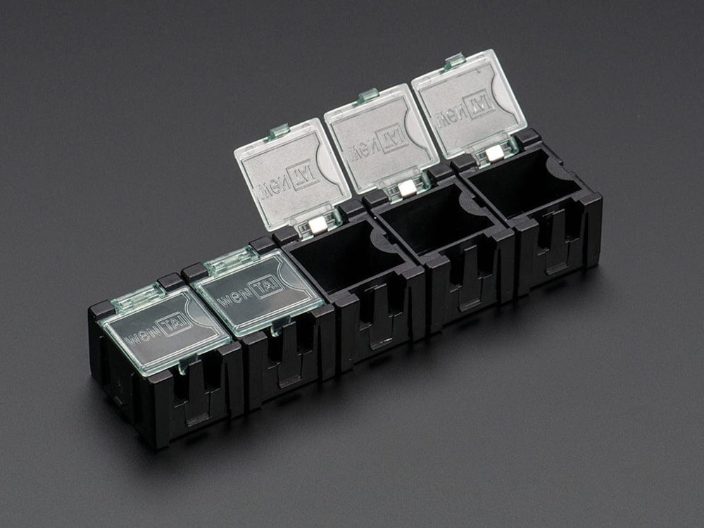 Modular Snap Boxes - SMD component storage - 5 pack by The Pi Hut - The Pi Hut