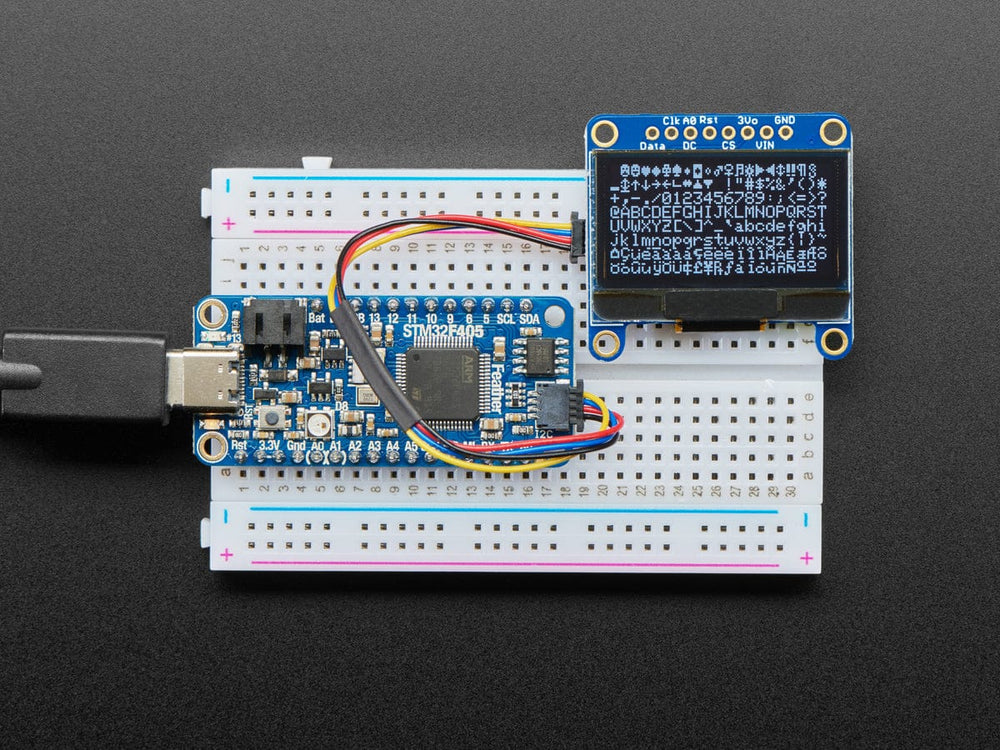 Monochrome 1.3" 128x64 OLED graphic display - STEMMA QT / Qwiic by Adafruit - The Pi Hut