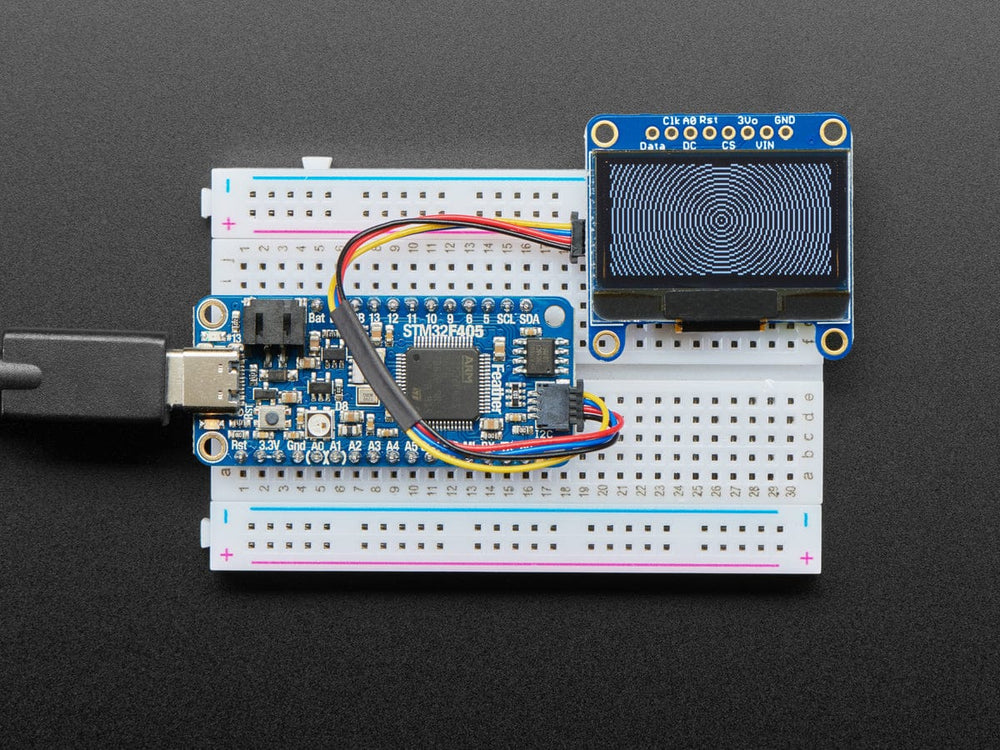 Monochrome 1.3" 128x64 OLED graphic display - STEMMA QT / Qwiic by Adafruit - The Pi Hut